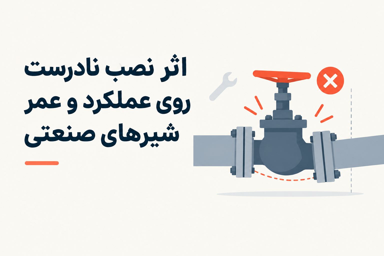 اثر نصب نادرست روی عملکرد و عمر شیرهای صنعتی