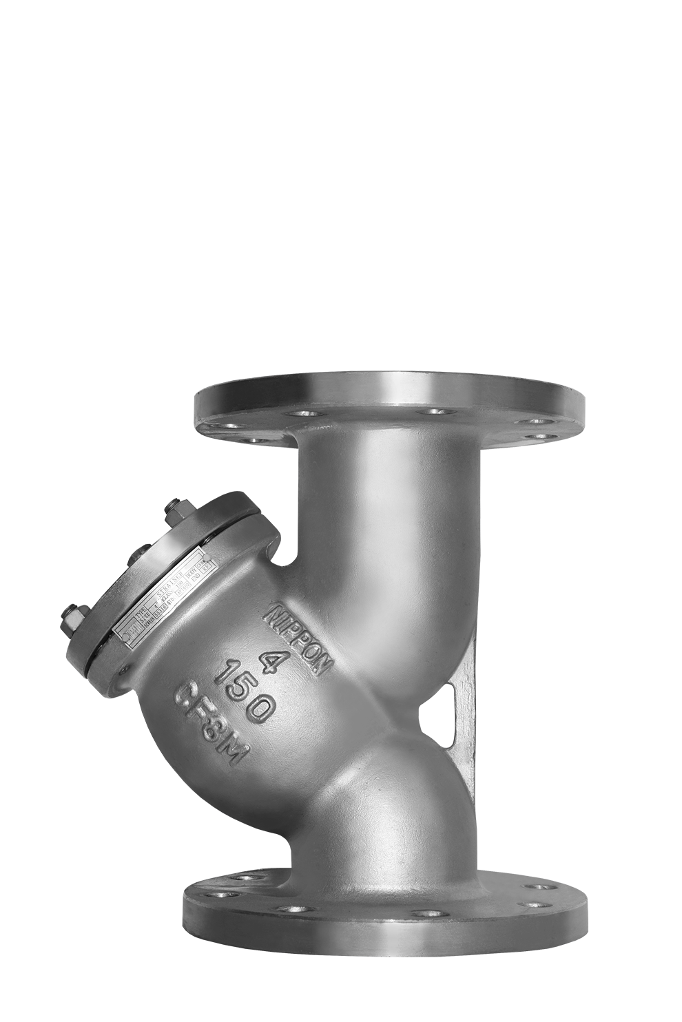 شیر صافی استیل فلنجدار CF8M (استرینر Y تایپ استنلس استیل ۳۱۶)